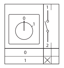 Переключатель кулачковый ПК-1-11 10А 1P "0-1" с блокировкой IP65 EKF PROxima