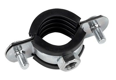 Хомут стальной 3/8" (15-19 мм), с уплотнителем EKF