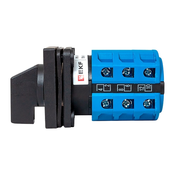 Переключатель кулачковый ПК-1-43 25А 3P «1-0-2» IP65 EKF