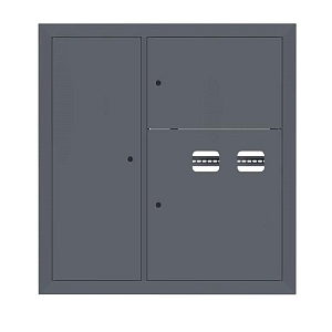 Щит этажный 2 кв. слаботочка слева RAL7024 (1000x950x150) EKF PROxima