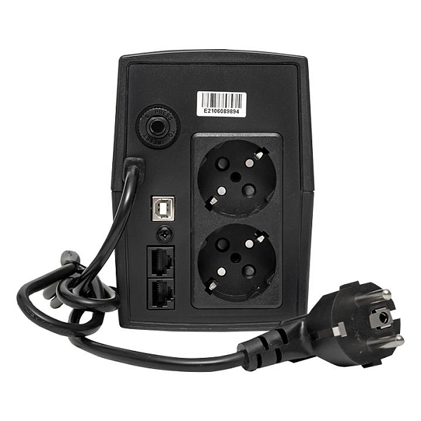 Источник Бесперебойного Питания Линейно-интерактивный E-Power SSW 200 800 ВА , 2xschuko,USB,RJ45