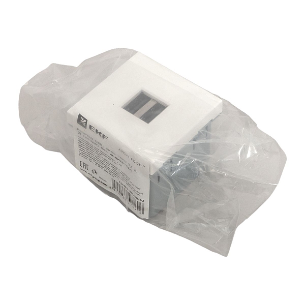 Розетка USB A+A, 2.1А, 2 гнезда, без индикатора EKF