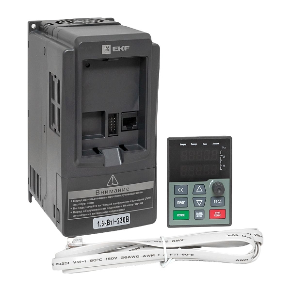 Преобразователь частоты 1,5/2,2кВт 1x230В VECTOR-100 EKF PROxima