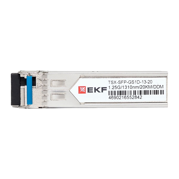 SFP модуль 1,25 Гбит одинарное одномодовое оптоволокно передача 1310нм дальность 20км TSX EKF