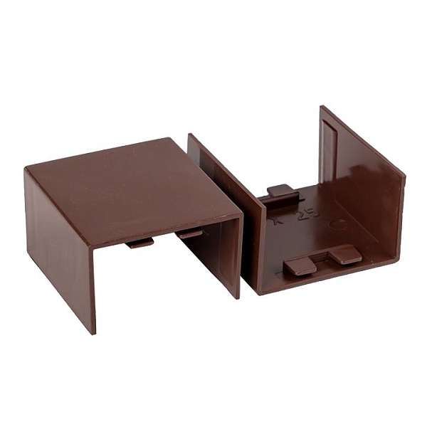 Соединитель (40x25) (4 шт) темное дерево EKF-Plast 