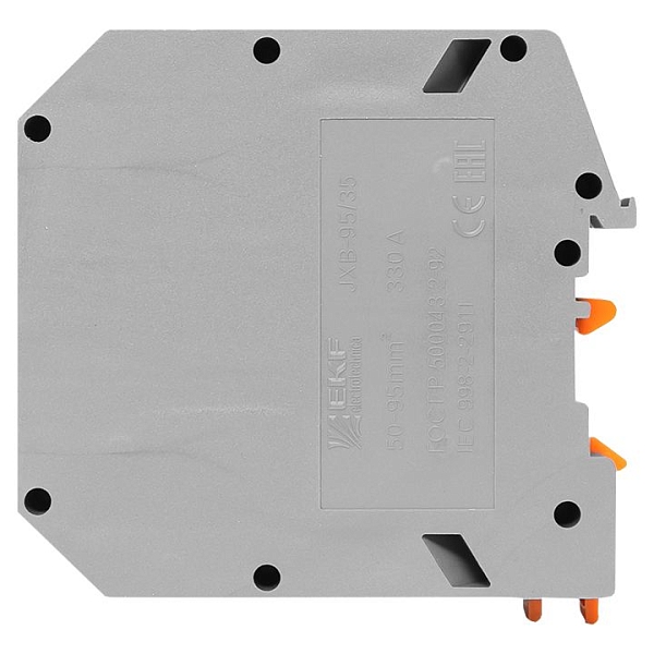 Клемма проходная винтовая JXB 95 мм2 серая EKF