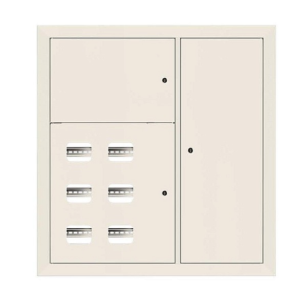 Щит этажный 6 кв. RAL9001 (1000x950x150) EKF Basic