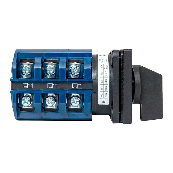 Переключатель кулачковый ПК-1-43 63А 3P «1-0-2» IP65 EKF