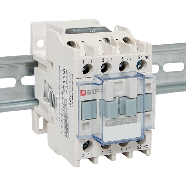 Контактор КМЭ-1 9А 1NC 24В AC EKF