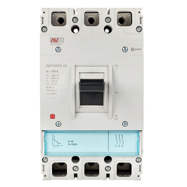 Выключатель автоматический в литом корпусе AV-POWER-3/3 400А 100кА TR EKF