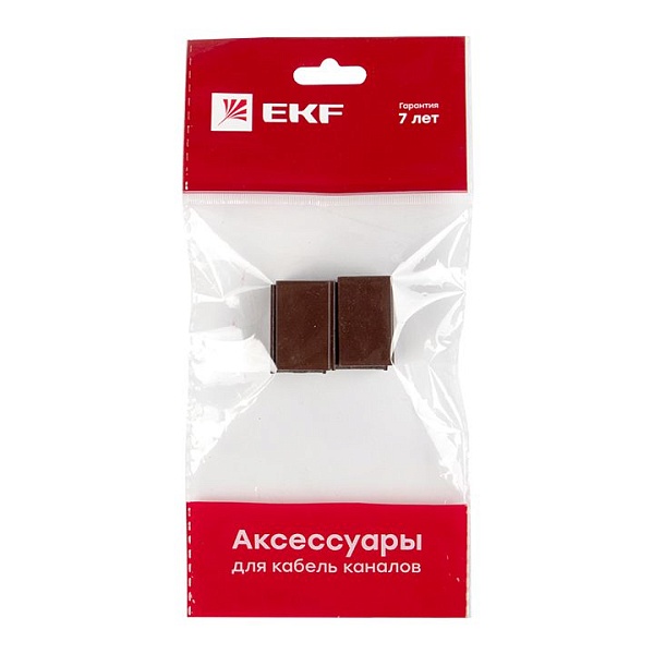 Соединитель (16x16) (4 шт) темное дерево EKF-Plast 