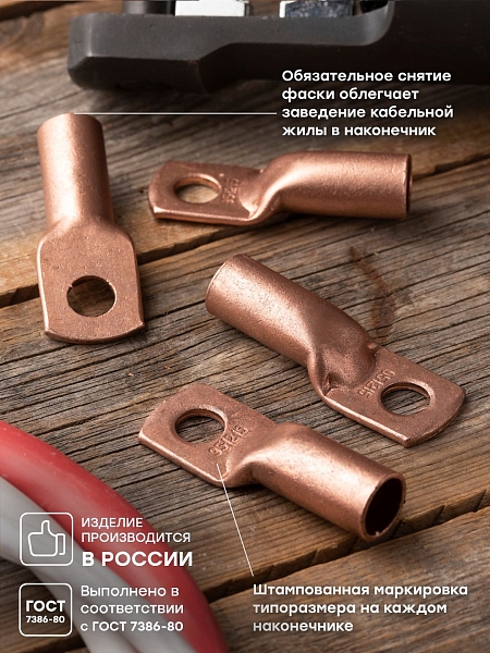 Наконечник медный ТМ 95-12-15 EKF PROxima