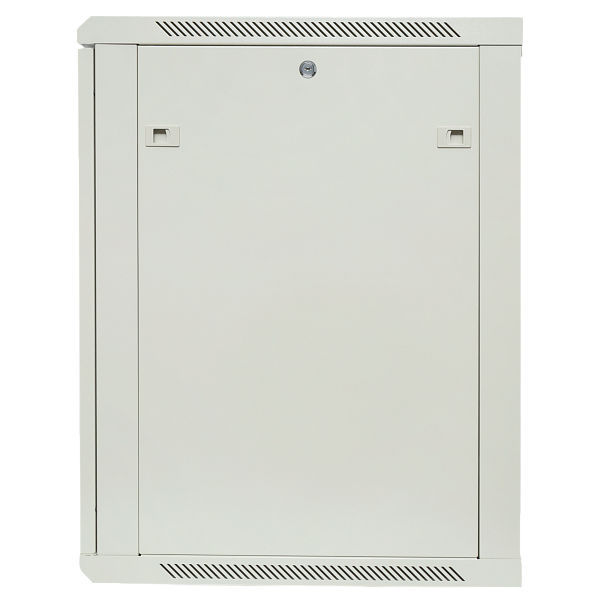 Шкаф настенный 19" TERACOM PRO 12U 600x450 мм дверь стеклянная с замком-ручкой серый