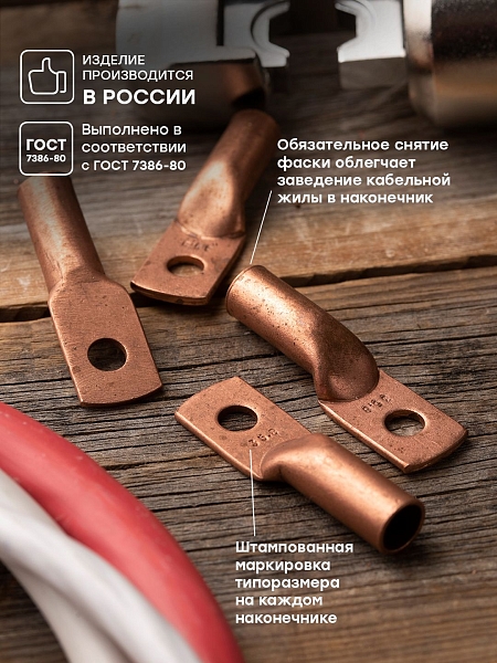 Наконечник медный ТМ 35-8-10 EKF PROxima