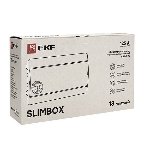 Щит распред. встраиваемый ЩРВ-П-18 "SlimBox" IP41 EKF 
