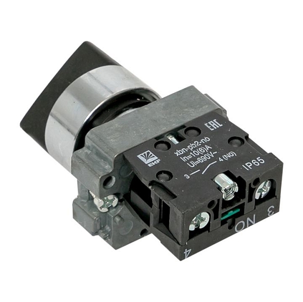 Переключатель BD21 2P короткая ручка NO IP65 EKF PROxima