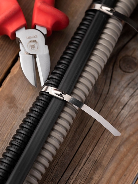 Хомут AISI 304 из нержавеющей стали, 4.6x150 (100 шт.) FlexLock PROxima