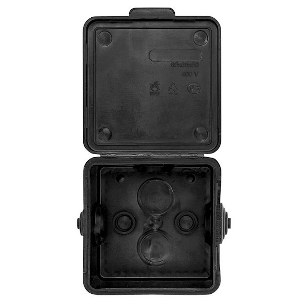 Коробка распределительная КМР-030-036, 4 мембр.ввода (65x65x50) чёрная EKF