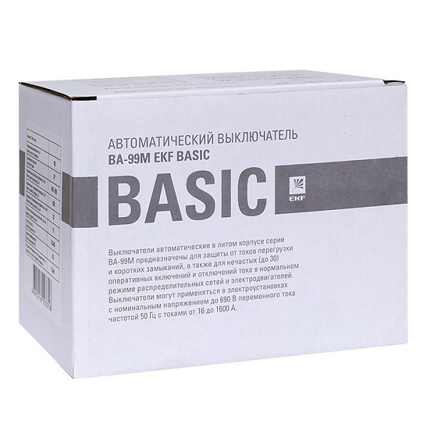 Автоматический выключатель ВА-99МL 100/ 63А 3P 18кА EKF Basic