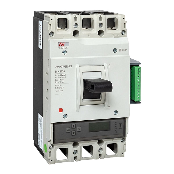 Выключатель автоматический в литом корпусе AV-POWER-3/3 400А 100кА ETU6.2 EKF