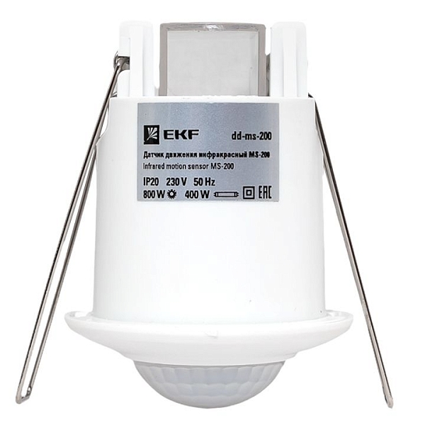ИК датчик движения встраиваемый 800Вт 360гр. до 6м IP20 dd-ms-200 EKF