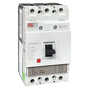 Выключатель автоматический в литом корпусе AV-POWER-1/3 32А 35кА TR EKF