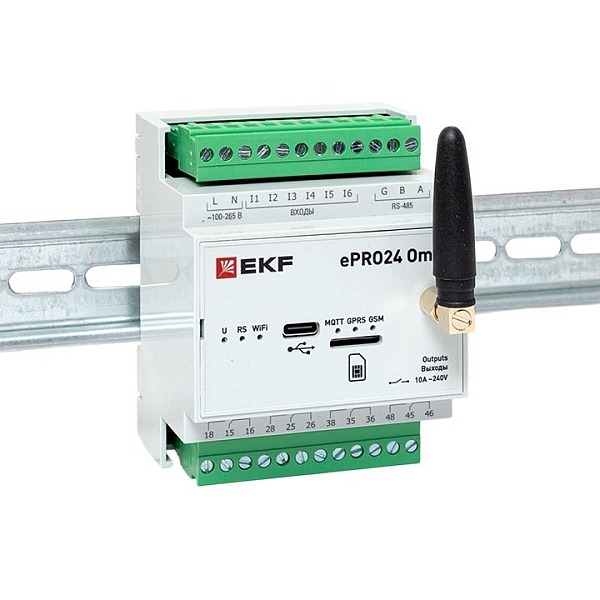 Контроллер удаленного управления 6вх/4вых Wi-Fi GSM 230 В ePRO24 Omni EKF