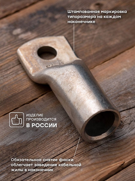 Наконечник медный луженый ТМЛ DIN 625-20 EKF PROxima