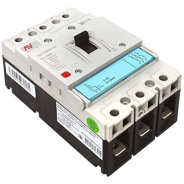 Выключатель автоматический в литом корпусе AV-POWER-1/3 160А 80кА TR EKF