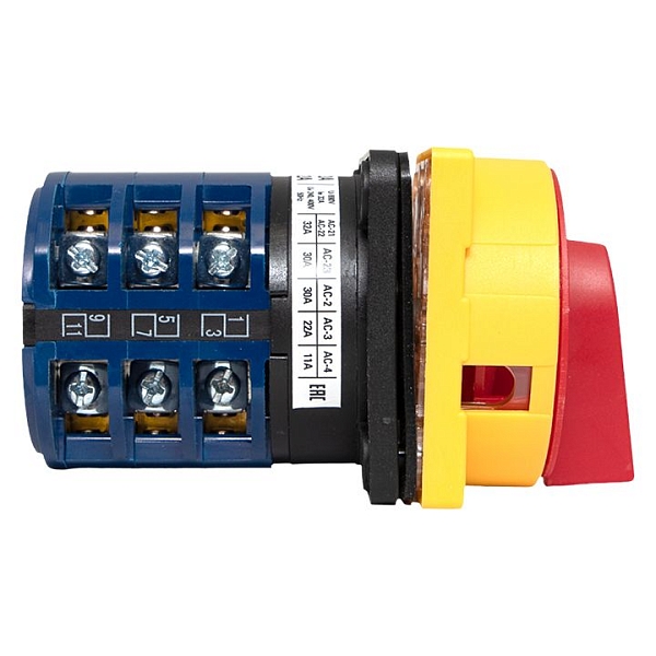 Переключатель кулачковый ПК-1-23 32А 3P "1-0-2" с блокировкой IP65 EKF PROxima