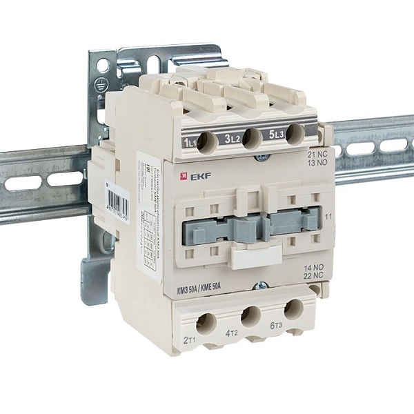 Контактор КМЭ-3 50А 1NO+1NC 400В AC EKF