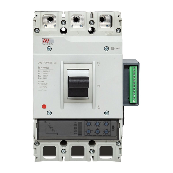 Выключатель автоматический в литом корпусе AV-POWER-3/3 400А 100кА ETU2.2 EKF