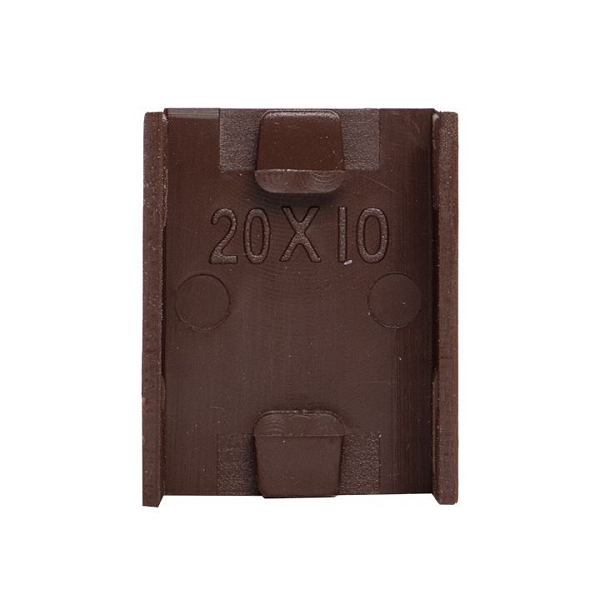 Соединитель (20x10) (4 шт) темное дерево EKF-Plast 