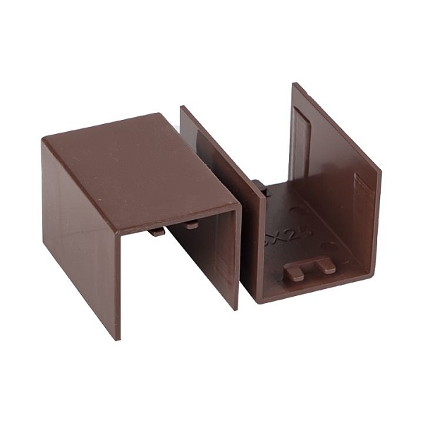 Соединитель (25x25) (4 шт) темное дерево EKF-Plast 