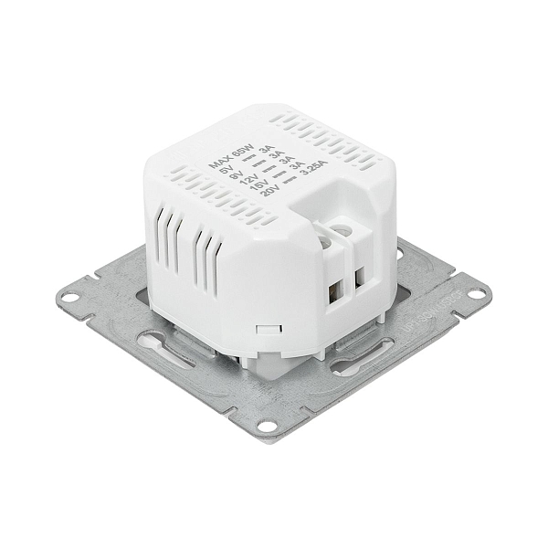 Механизм розетки USB-С, быстрая, белый Эпика EKF