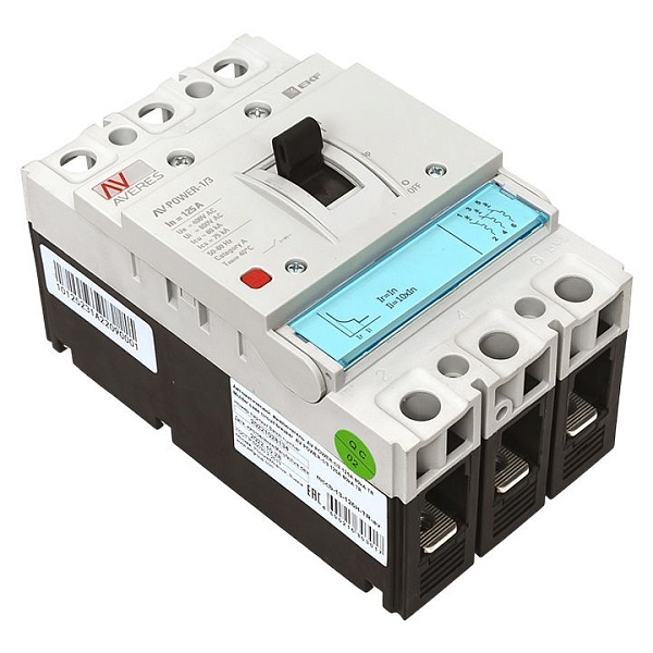 Выключатель автоматический в литом корпусе AV-POWER-1/3 125А 80кА TR EKF