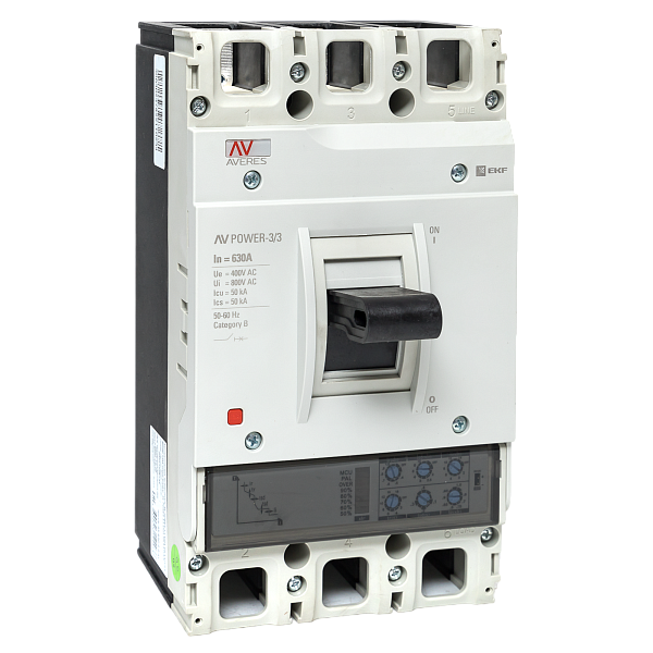 Выключатель автоматический в литом корпусе AV-POWER-3/4 630А 50кА ETU2.0 EKF