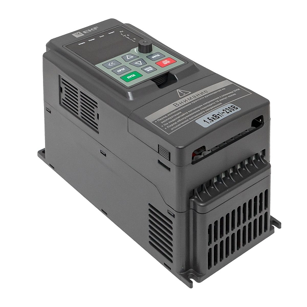 Преобразователь частоты 1,5/2,2кВт 1x230В VECTOR-100 EKF PROxima