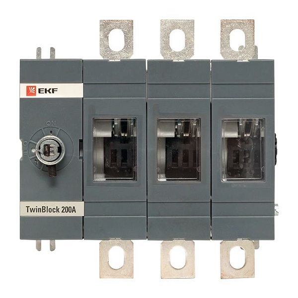 Рубильник 200A 3P без рукоятки управления TwinBlock EKF 