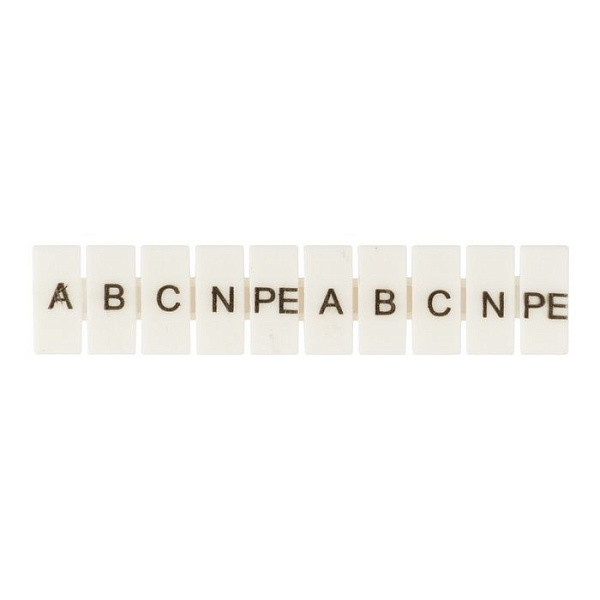 Маркеры для UT/ST/Push-in 4 с символами "A, B, C, N, PE" (100 шт.) EKF
