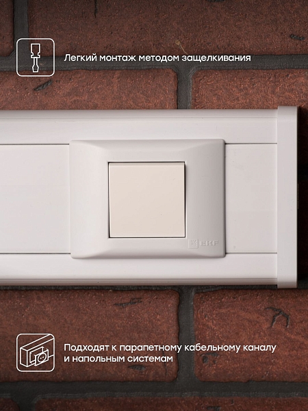 Выключатель 1-кл. проходной 10А, без индикатора EKF
