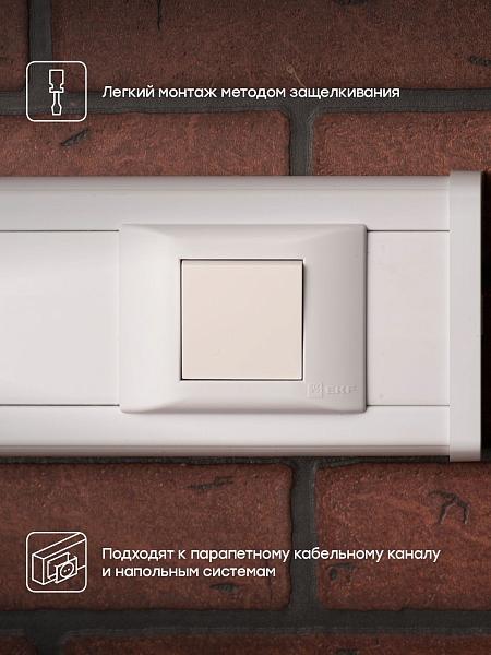 Выключатель 1-кл. 10А, без индикатора EKF