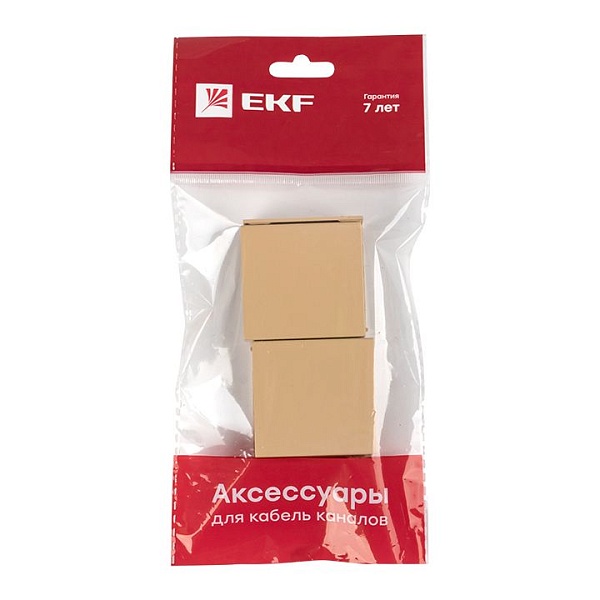 Соединитель (40x16) (4 шт) светлое дерево EKF-Plast 