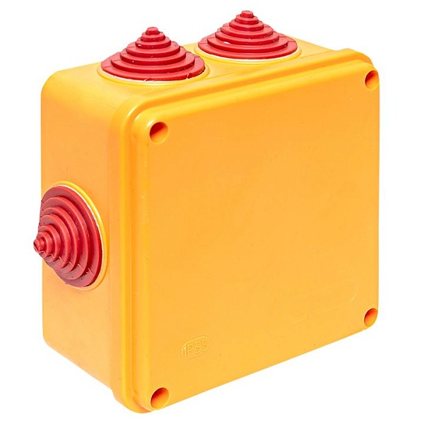 Коробка огнестойкая E90 100x100x50мм, с клеммником 6 полюсов 1,5-10 мм2 IP55 EKF