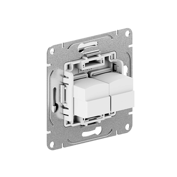 Механизм розетки RJ45 - 2шт, (cat6), мокко Эпика EKF