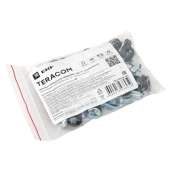 Комплект монтажный TERACOM для 19" шкафов М6x12 (20 компл.)