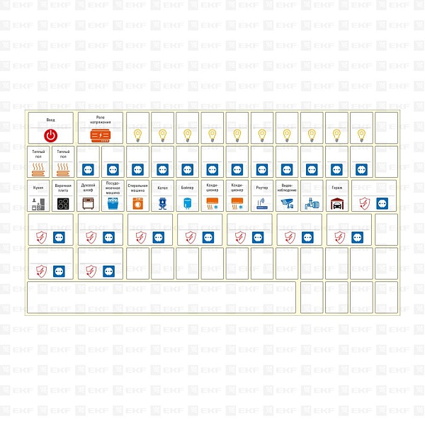 Комплект модульных наклеек большой (164x299) EKF PROxima