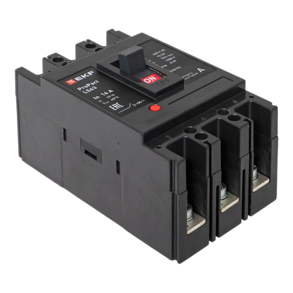 Выключатель автоматический в литом корпусе ProPact LS63 16А 3P 15кА EKF