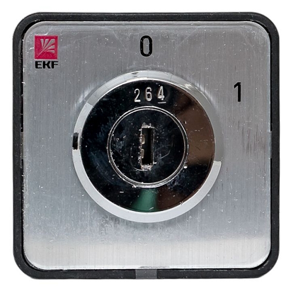 Переключатель кулачковый ПК-1-113 10А 3P «0-1» с ключом EKF PROxima