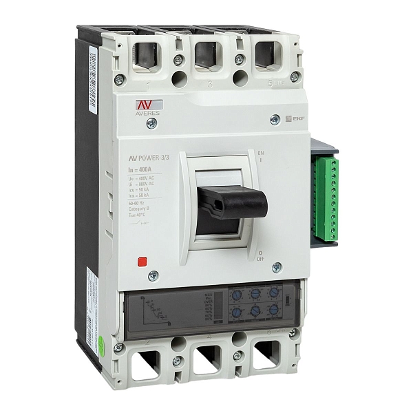 Выключатель автоматический в литом корпусе AV-POWER-3/3 400А 50кА ETU2.2 EKF
